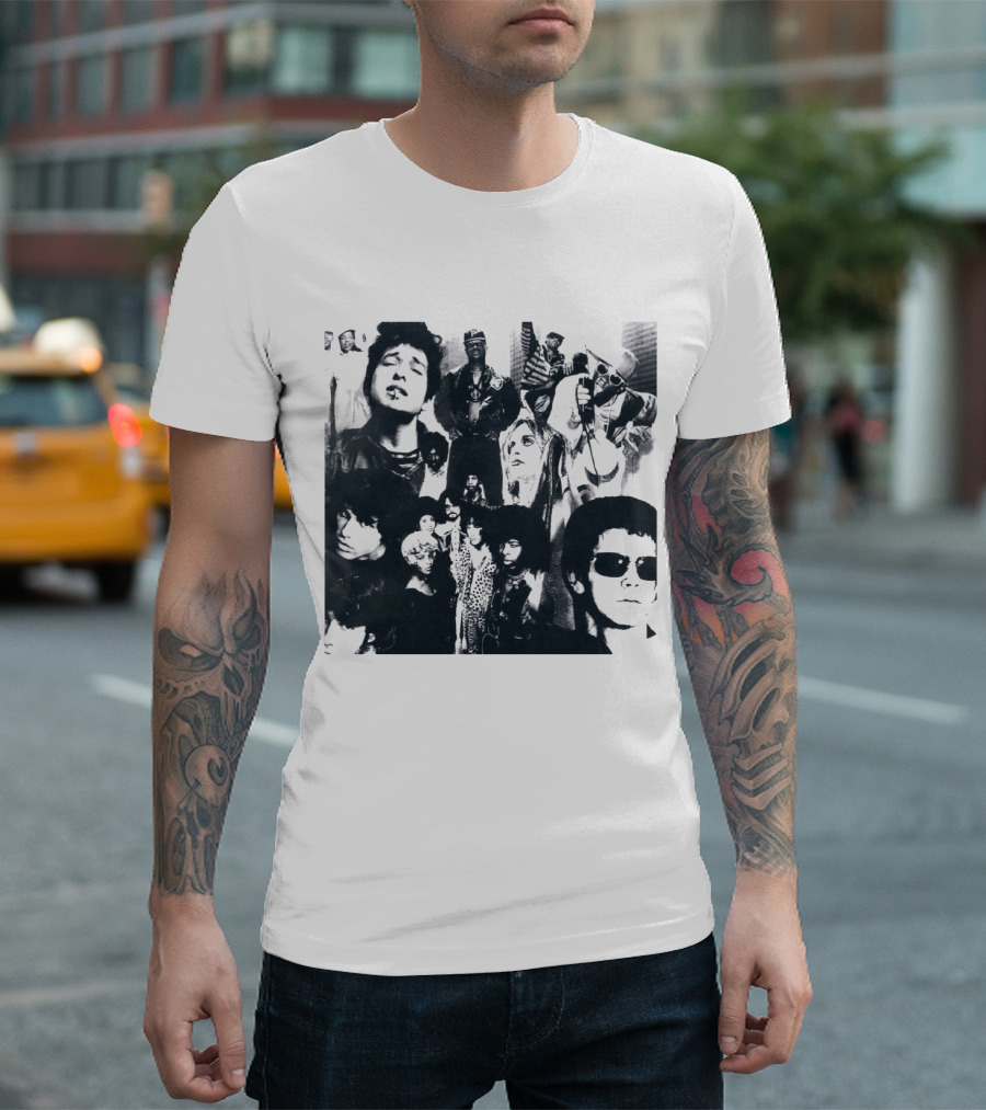 Duran Duran Thank You Album Collage Recognizable Music Figures T-Shirt