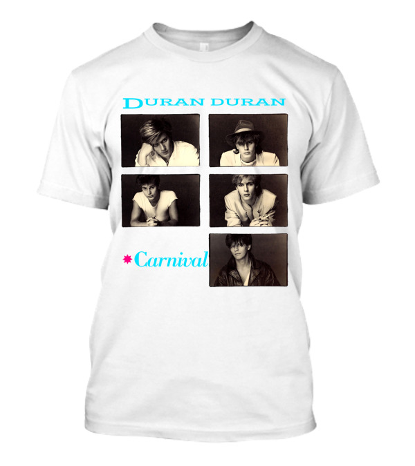 Duran Duran Carnival Album Cover Vintage Black And White Photos T-Shirt