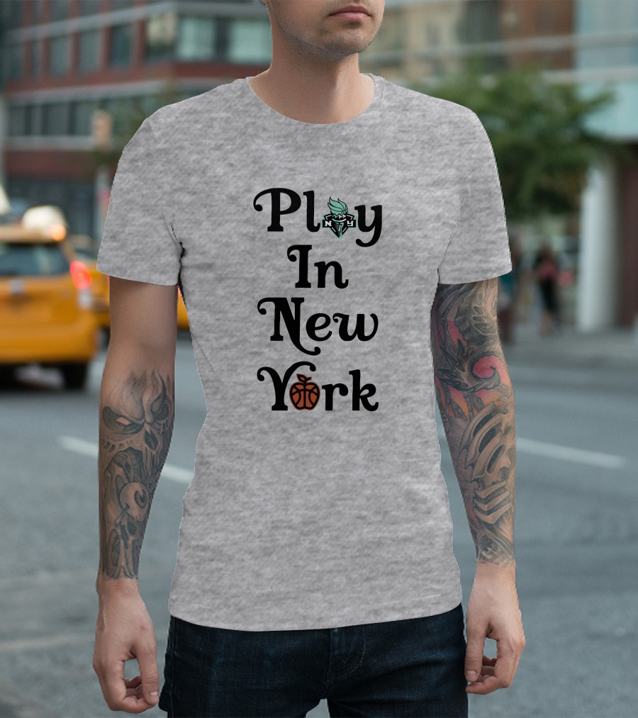 Play In New York Liberty Basketball Icon T-Shirt