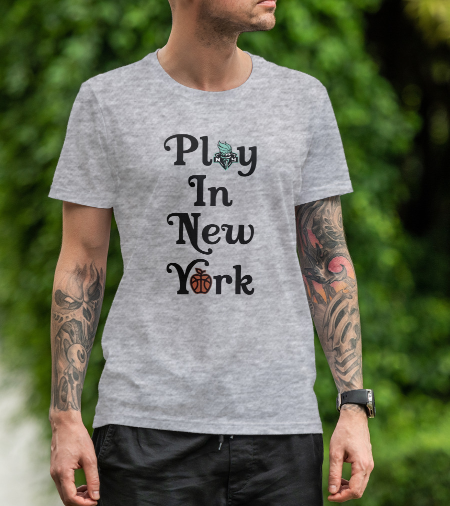 Play In New York Liberty Basketball Icon T-Shirt