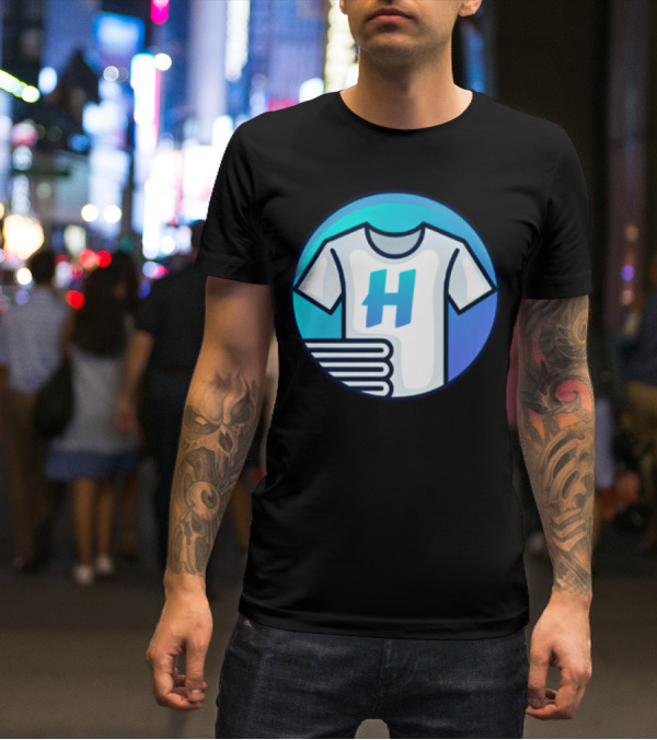 Hafrito H Logo On Shirt With Folded Laundry T-Shirt