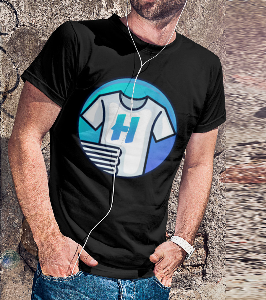 Hafrito H Logo On Shirt With Folded Laundry T-Shirt