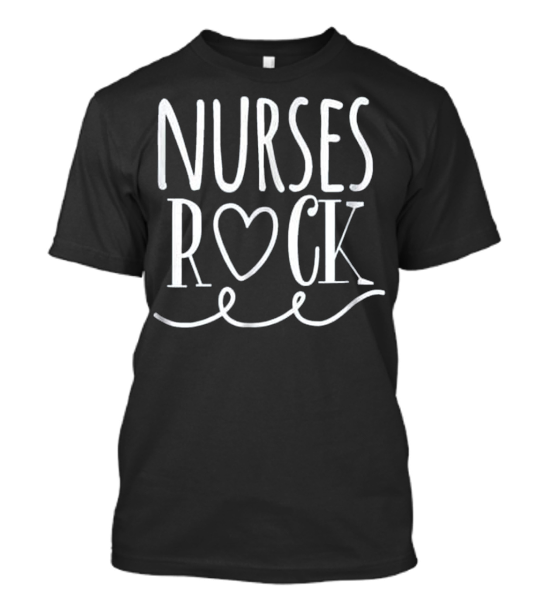 Nurses Rock Heart Symbol Nurse Appreciation Day T-Shirt