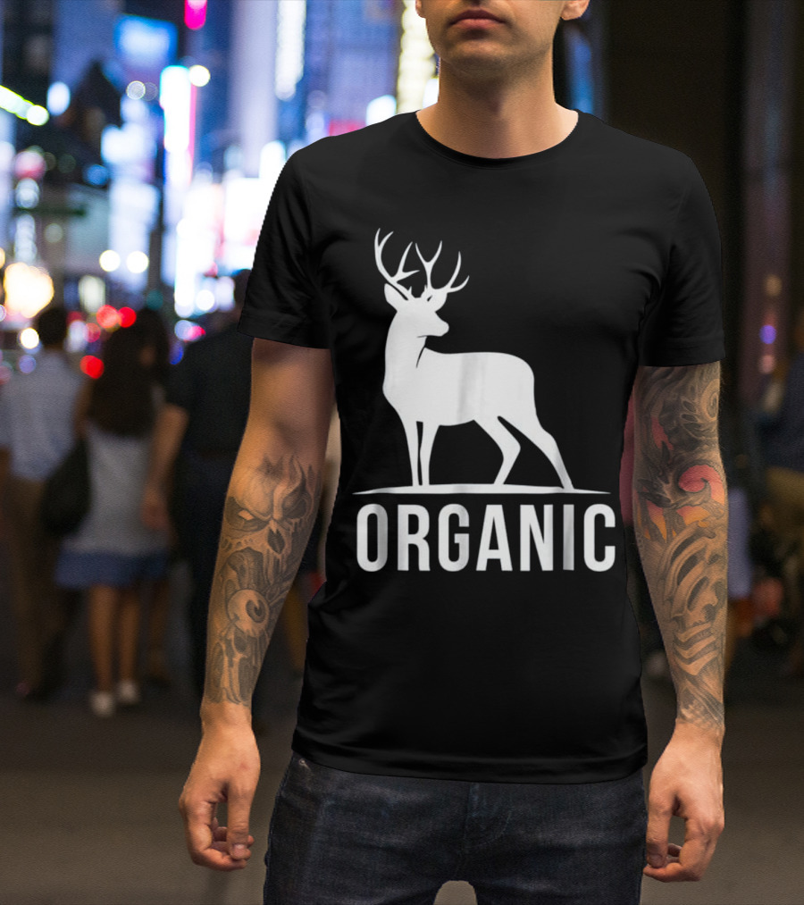 Deer Organic Bow Hunter Inspired Deer T-Shirt