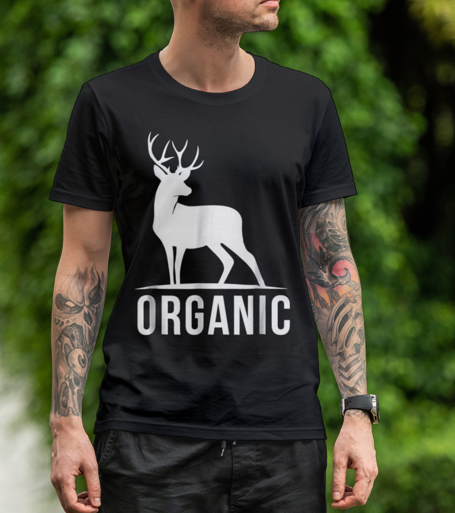 Deer Organic Bow Hunter Inspired Deer T-Shirt