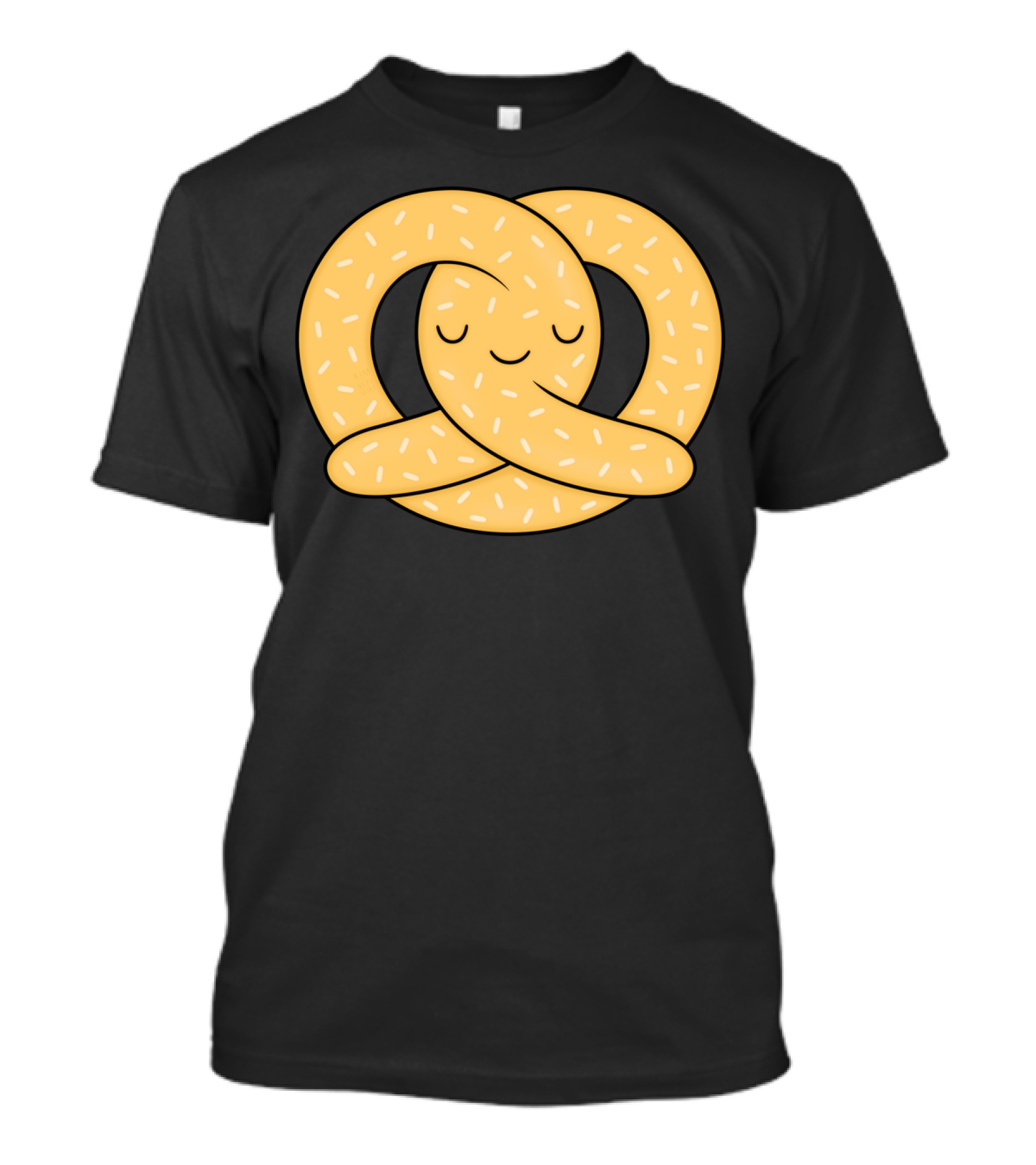 Happy Pretzel Smiling Face Relaxed Expression T-Shirt