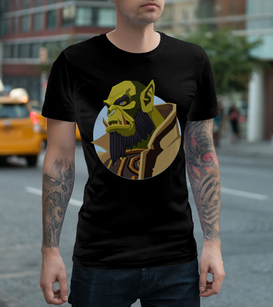 Chief Of The Horde J Green Orc Character T-Shirt