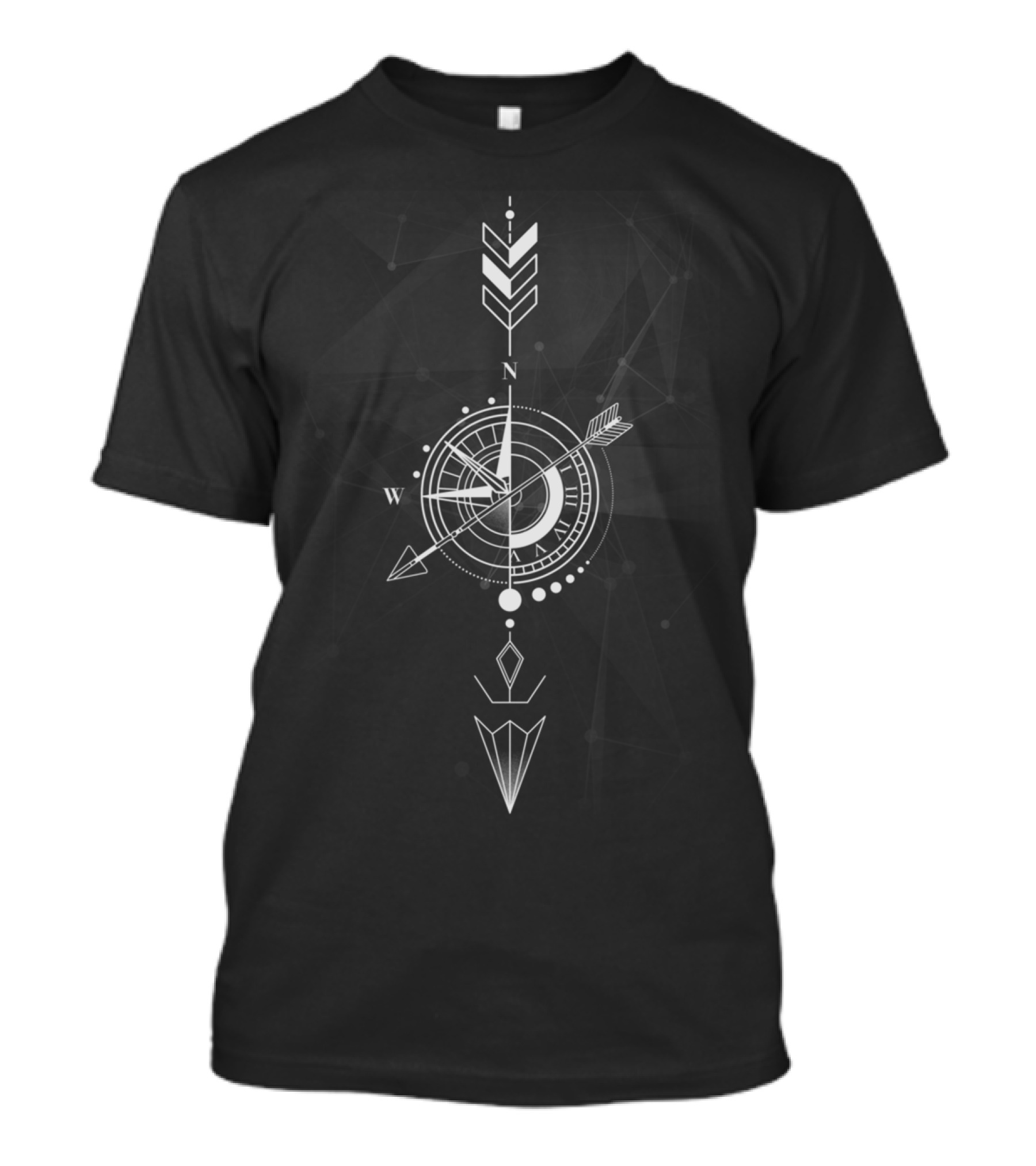 Compass Arrow Geometric Beauty T-Shirt