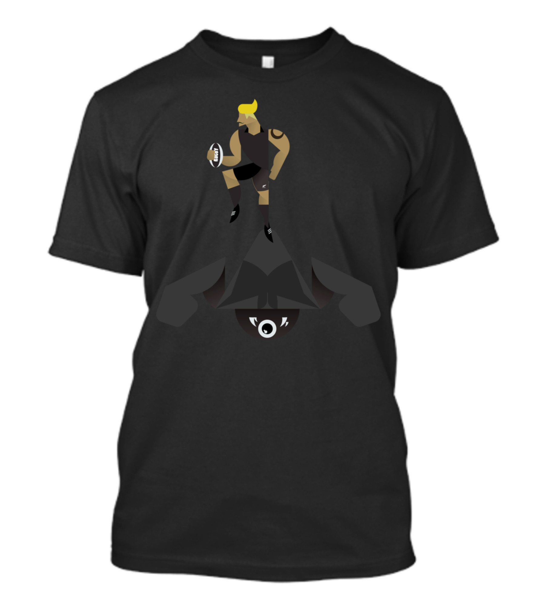 Ruby Man Rugby Universe Man With Monolith T-Shirt