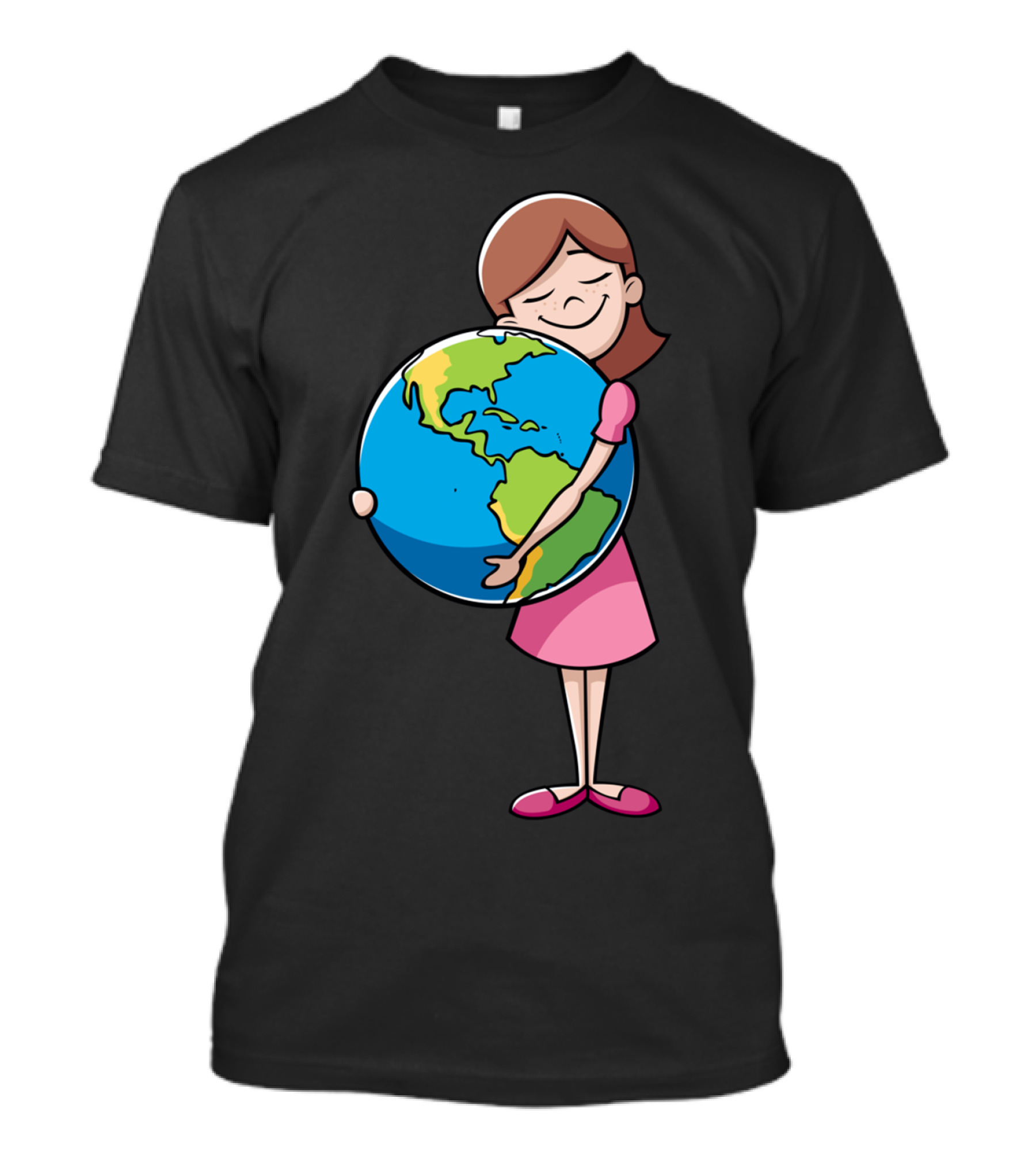 Child Embracing Earth T-Shirt