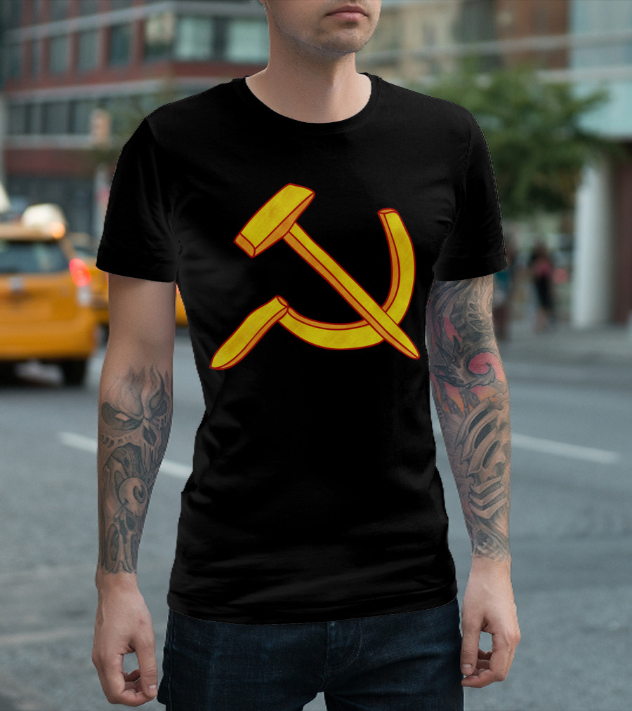 Russian Fries Hammer and Sickle T-Shirt