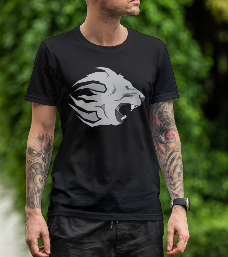 Crusader Lion Roaring Head Emblem T-Shirt