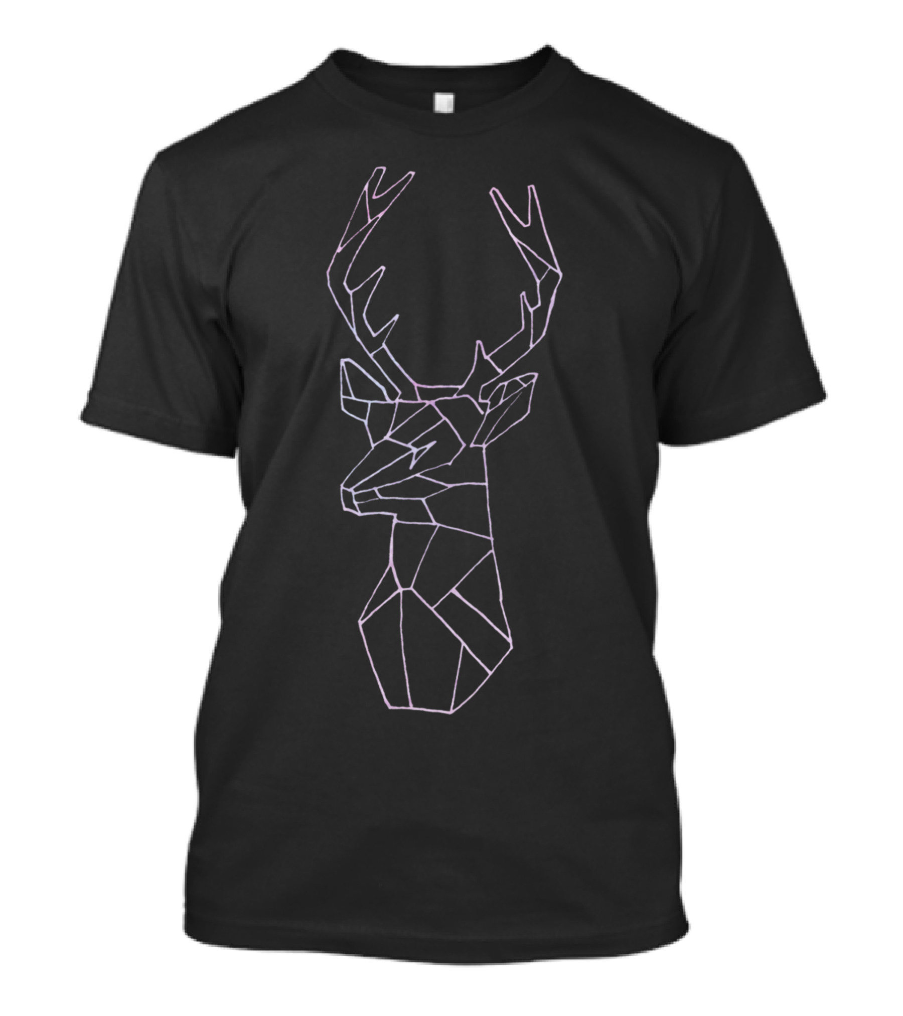Geometric Deer Line T-Shirt