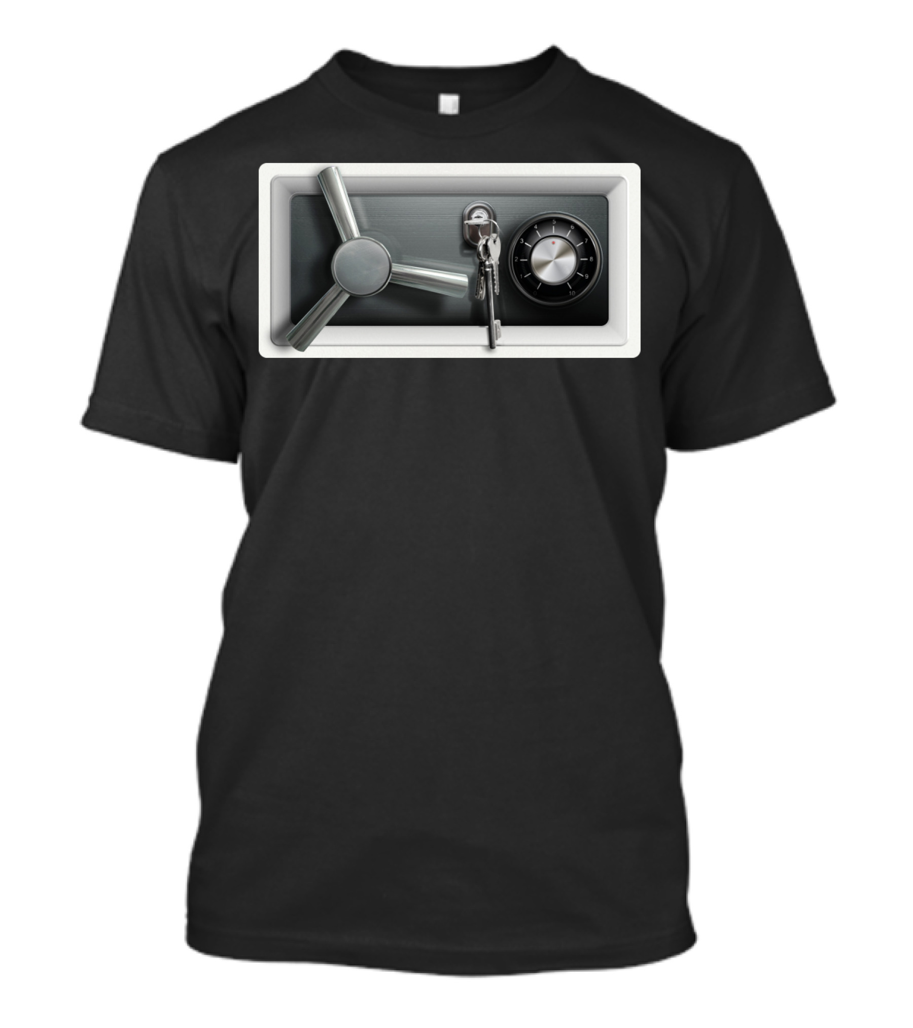 Safe Vault With Dial Lock And Keys T-Shirt