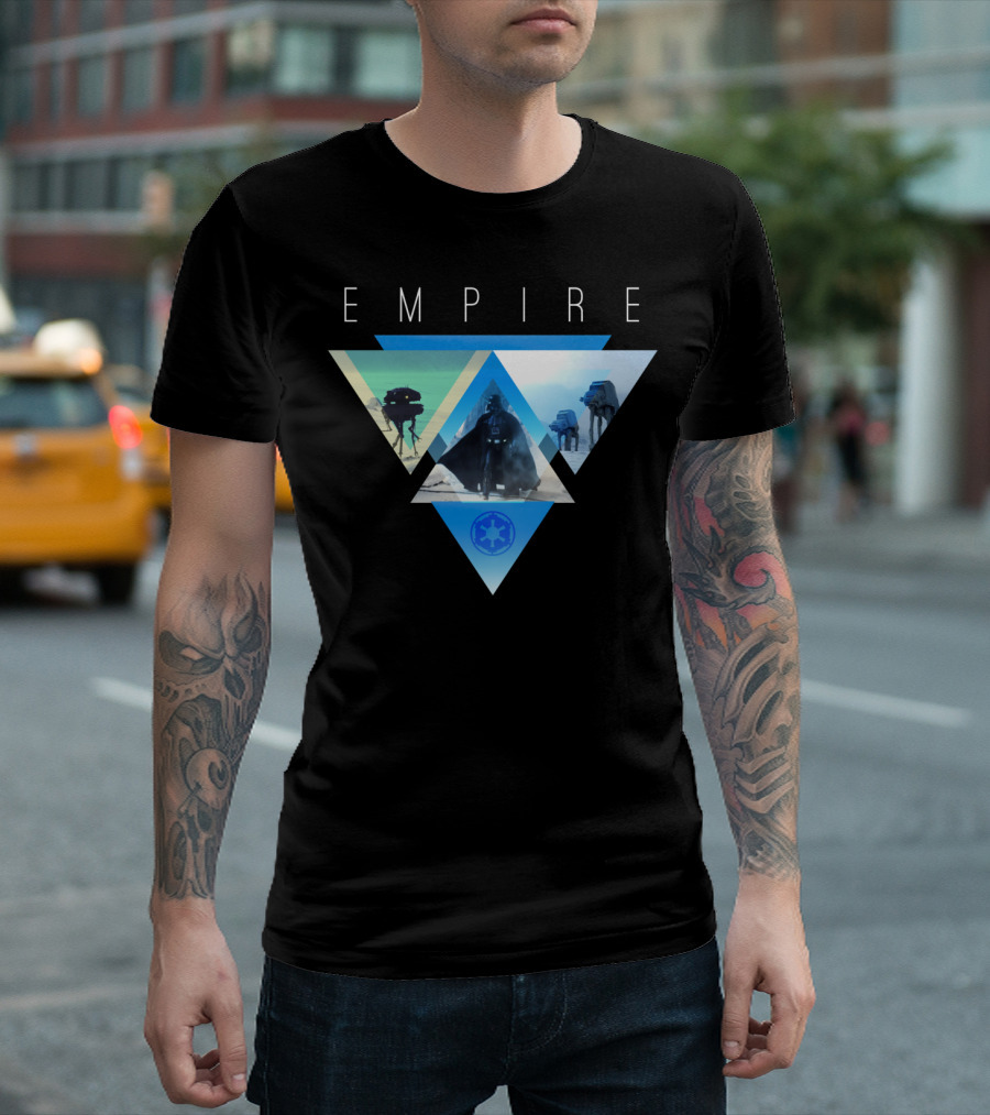 Empire Geometric Triangles Vader Walkers T-Shirt