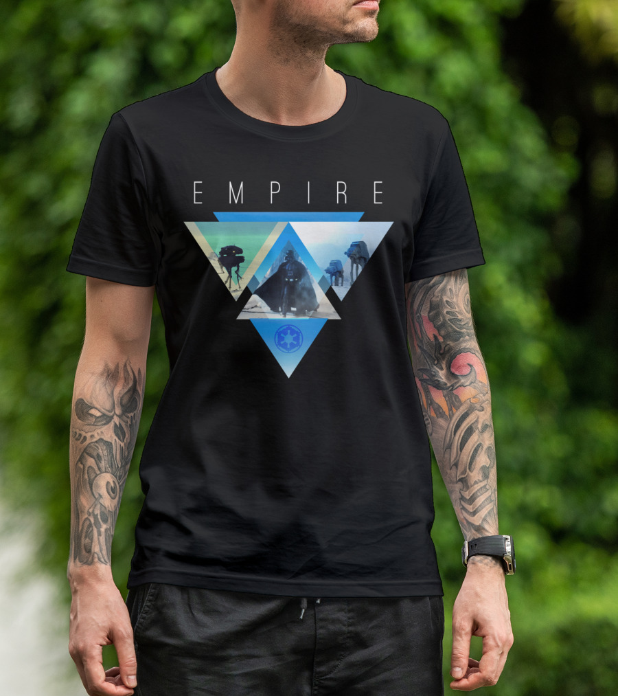 Empire Geometric Triangles Vader Walkers T-Shirt