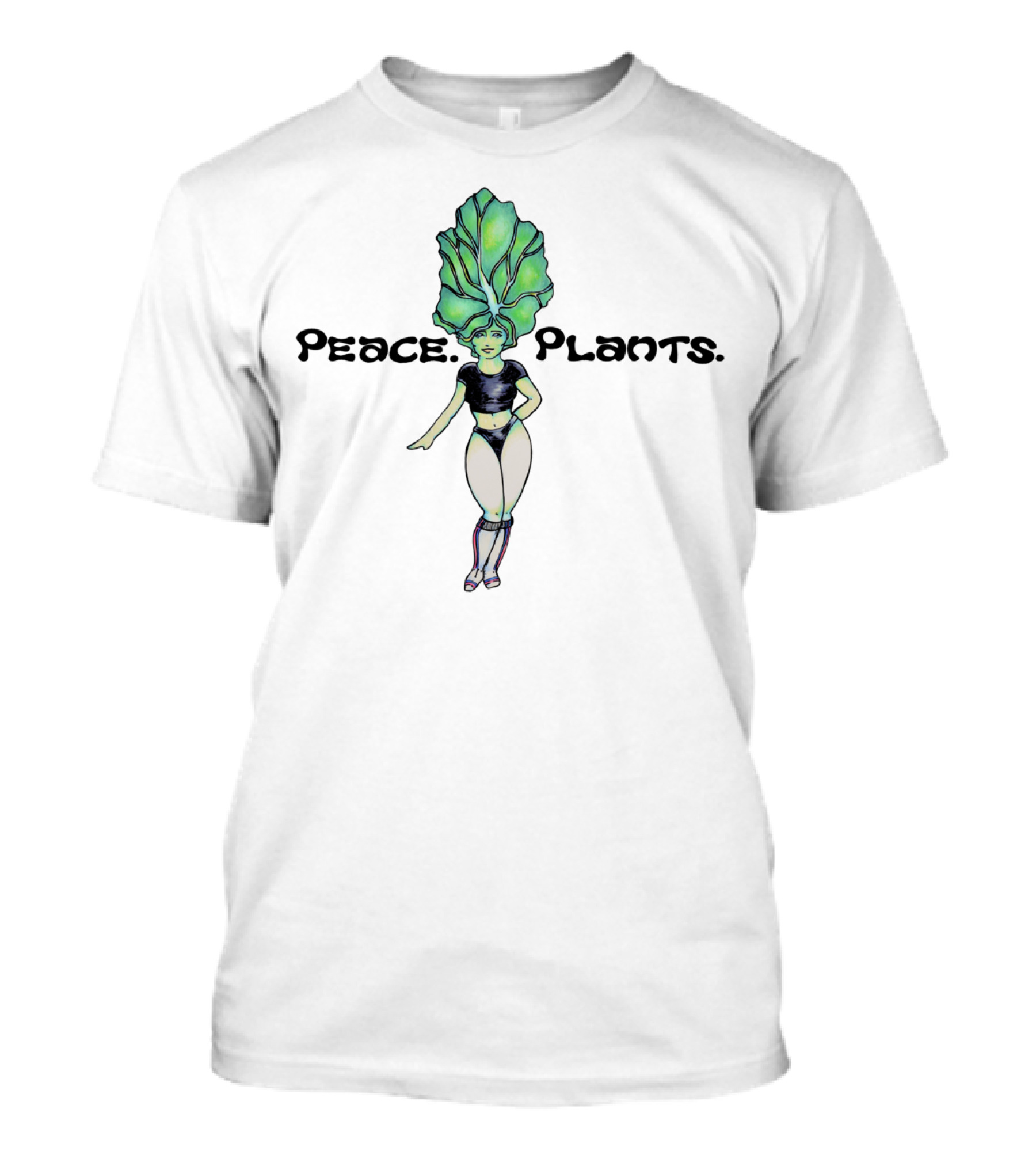 Peace Plants Bok Choy Veggie Girl T-Shirt