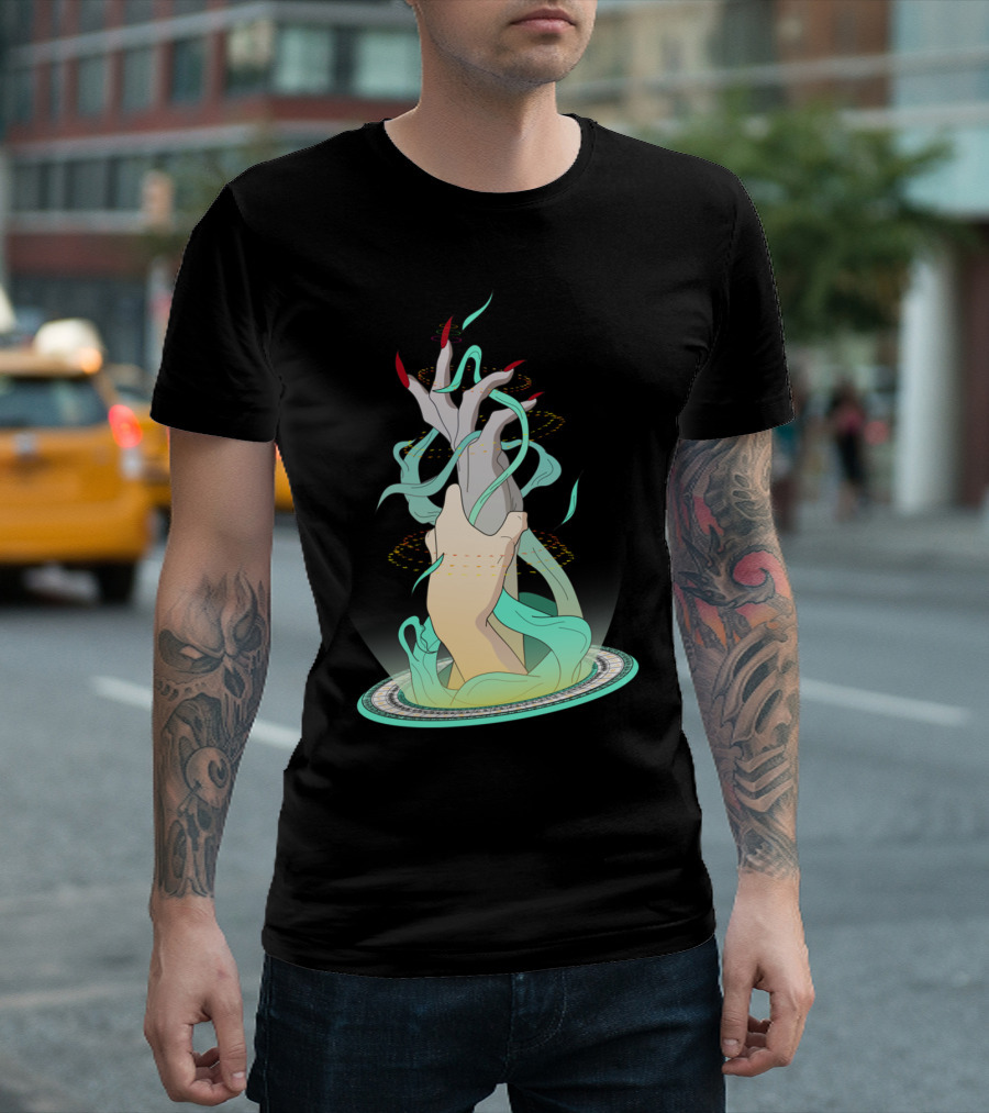 Transformation T - Hand Reaching Through Portal With Mystical Energy T-Shirt