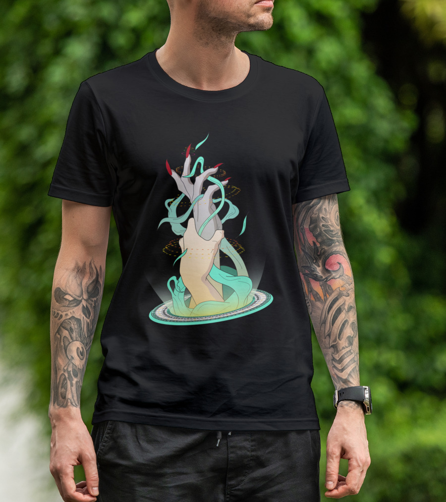Transformation T - Hand Reaching Through Portal With Mystical Energy T-Shirt