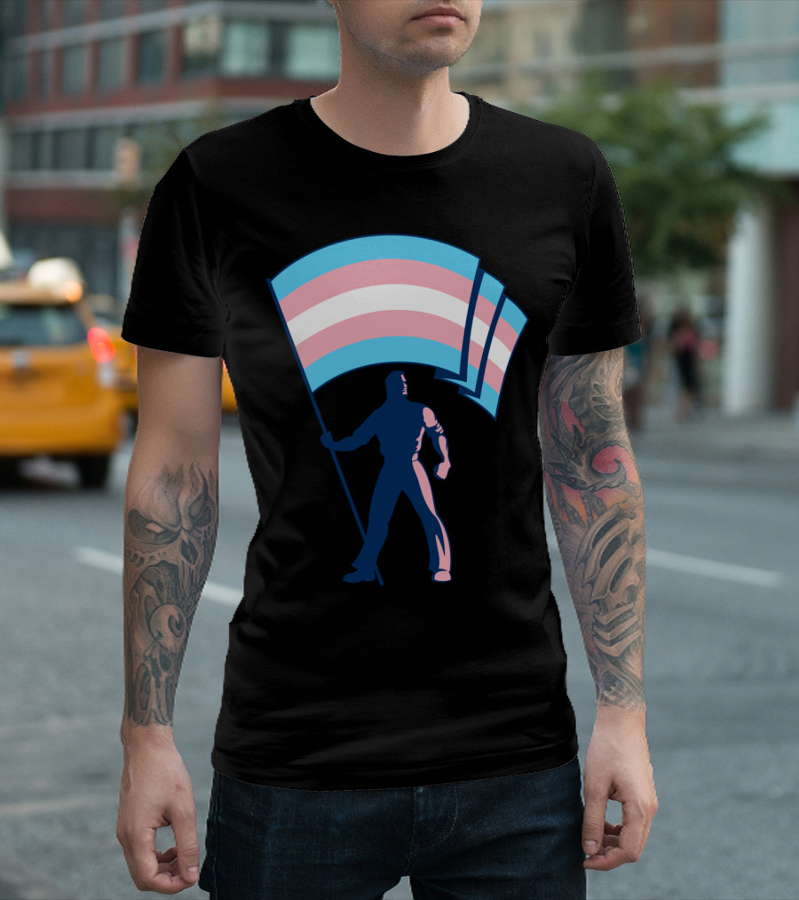 Transgender Pride Flag Bearer Icon T-Shirt