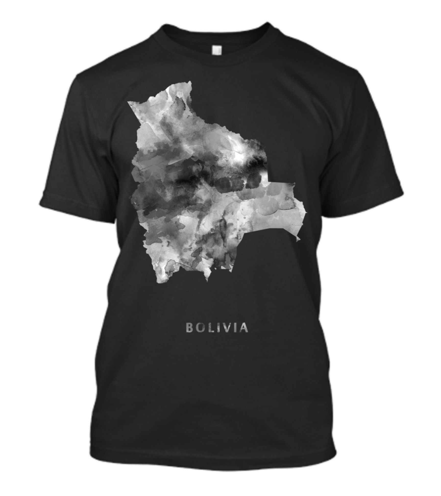 Bolivia Map Watercolor T-Shirt