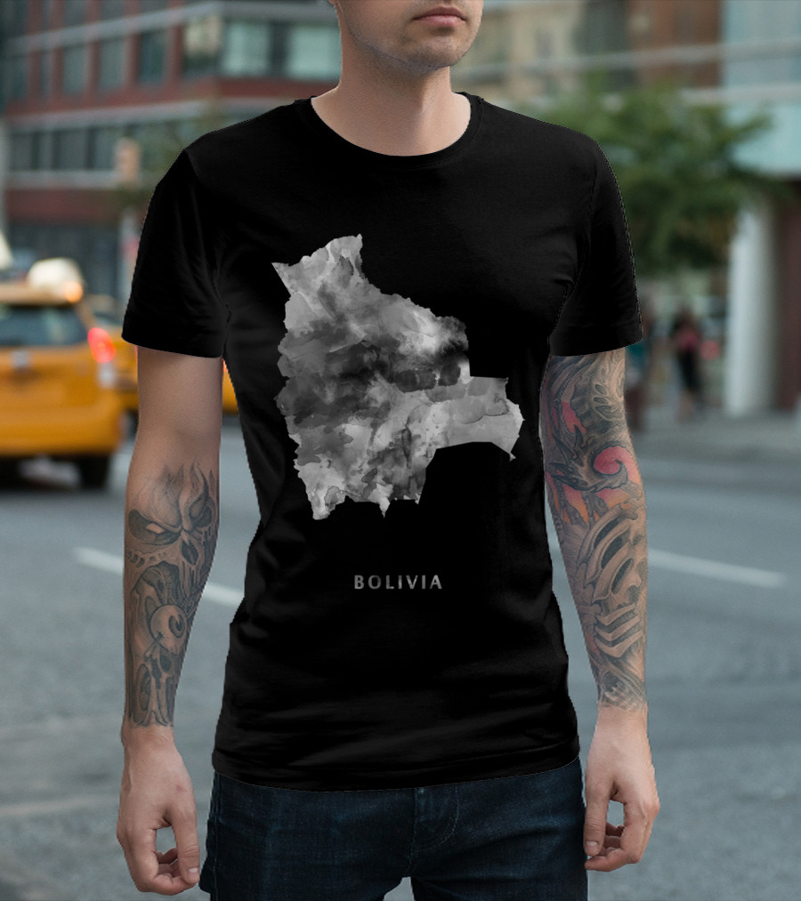 Bolivia Map Watercolor T-Shirt