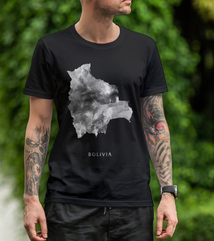 Bolivia Map Watercolor T-Shirt