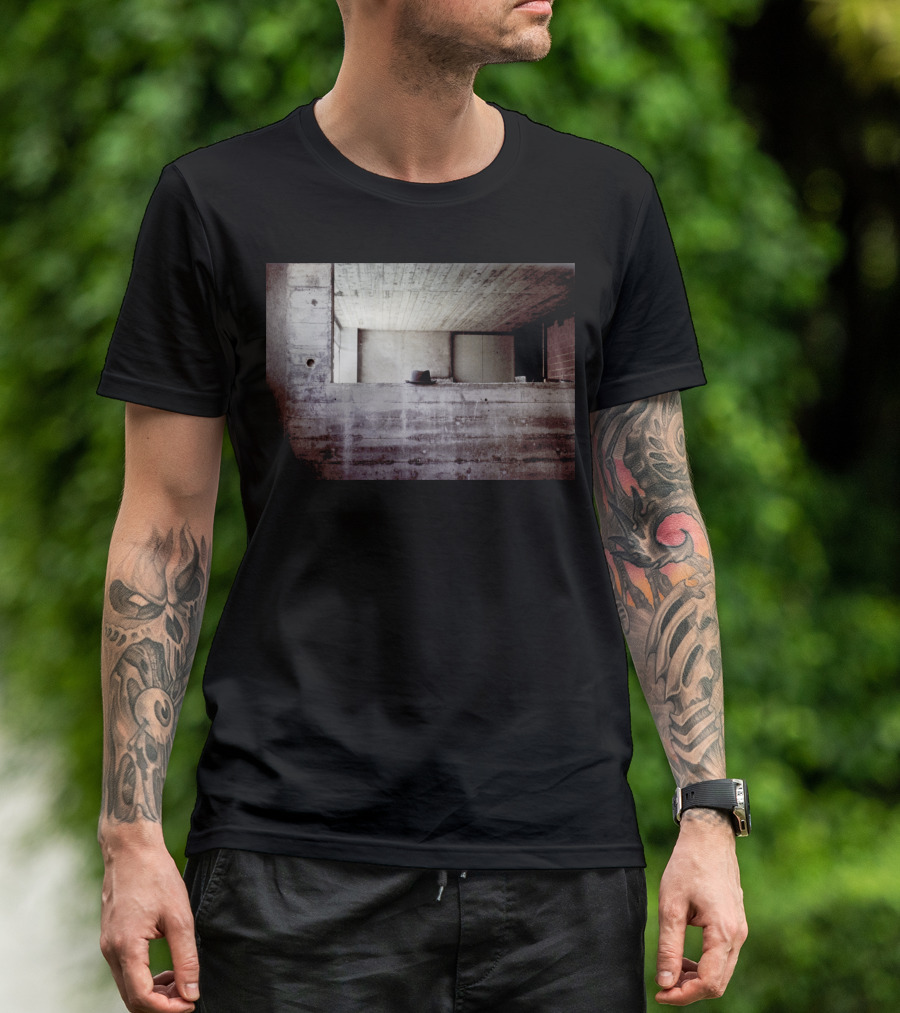 Hat In Lunchbreak Art Pr Mysterious Concrete Space With Lone Hat T-Shirt