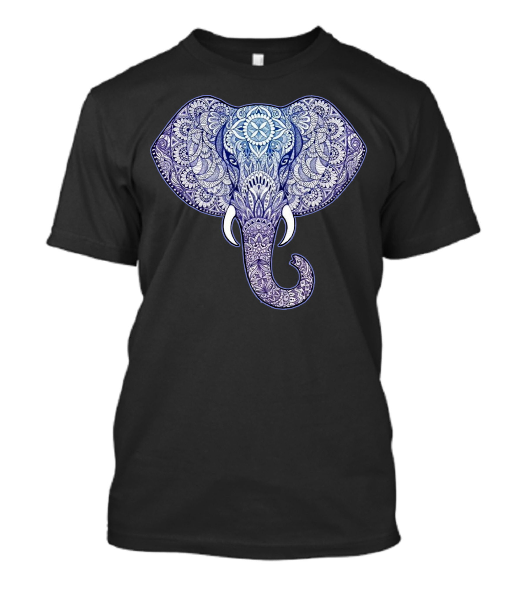 Mandala Elephant Intricate Doodle T-Shirt