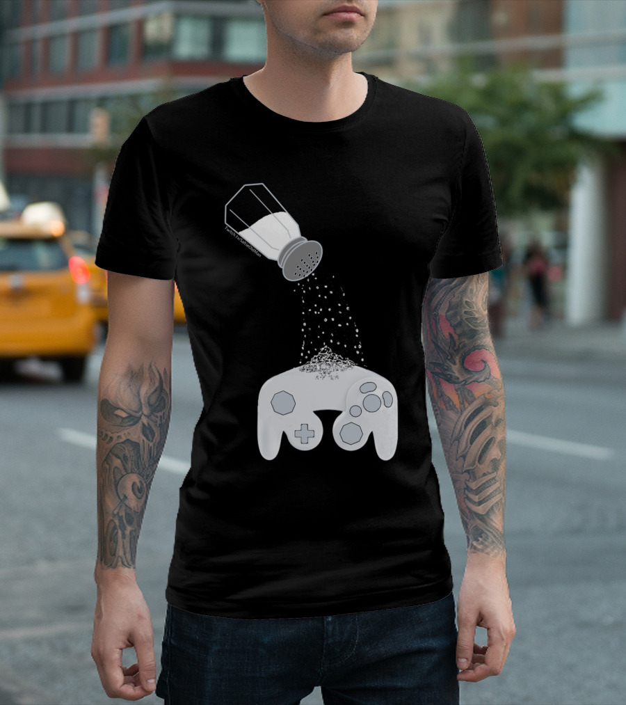 Saltie Controller Twitch Gamers Salt Shaker Controller Mix T-Shirt