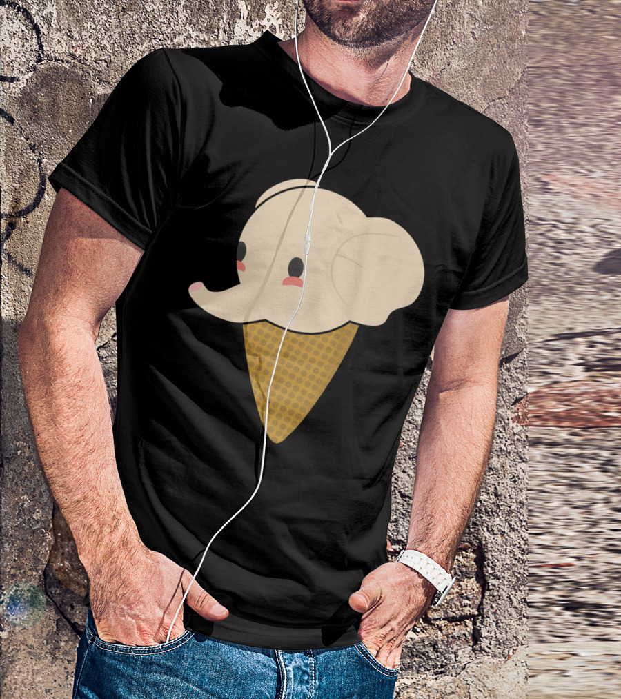 Elephant Ice Cream Cone T-Shirt