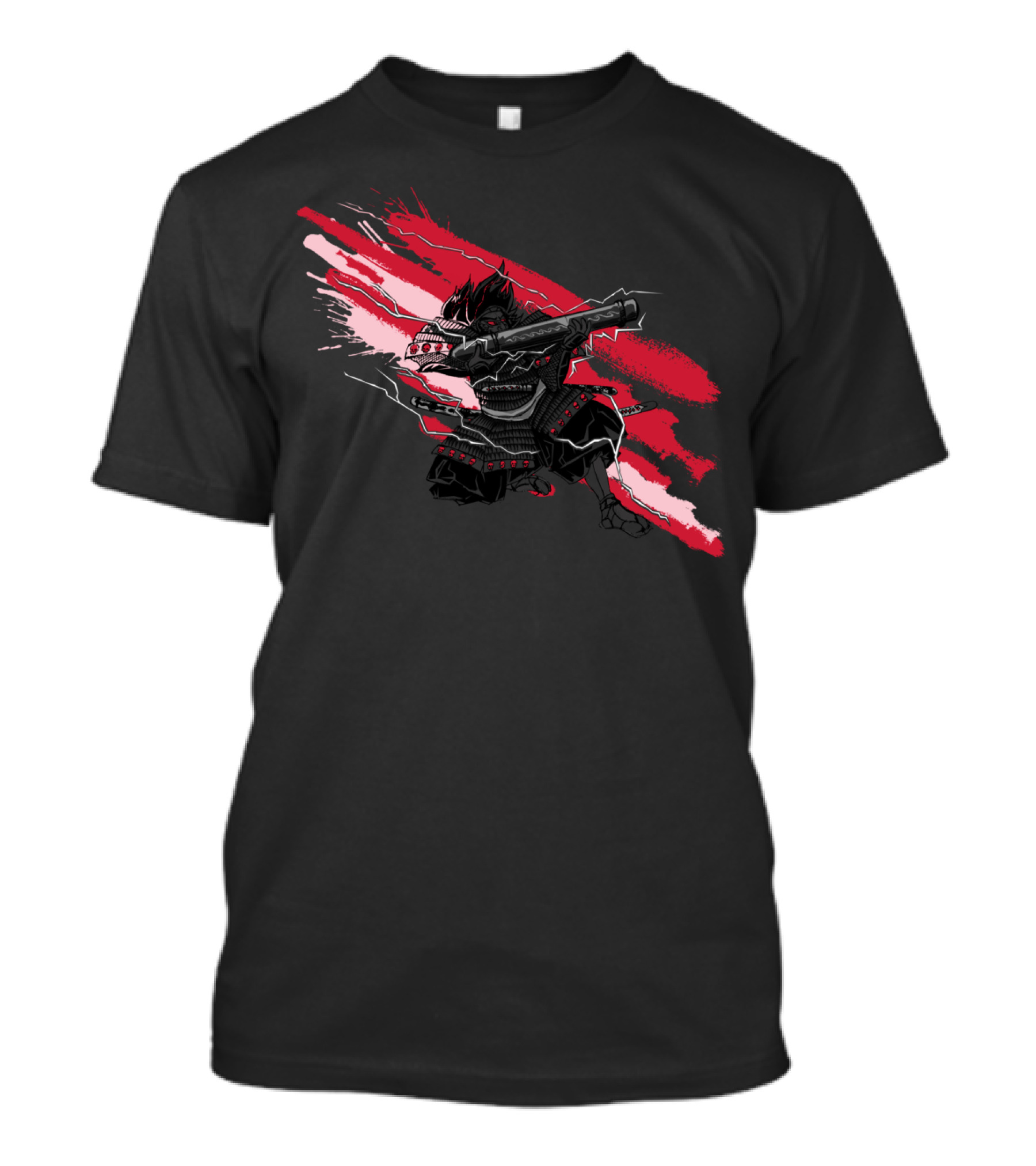 Samurai Power Warrior Red Slash T-Shirt