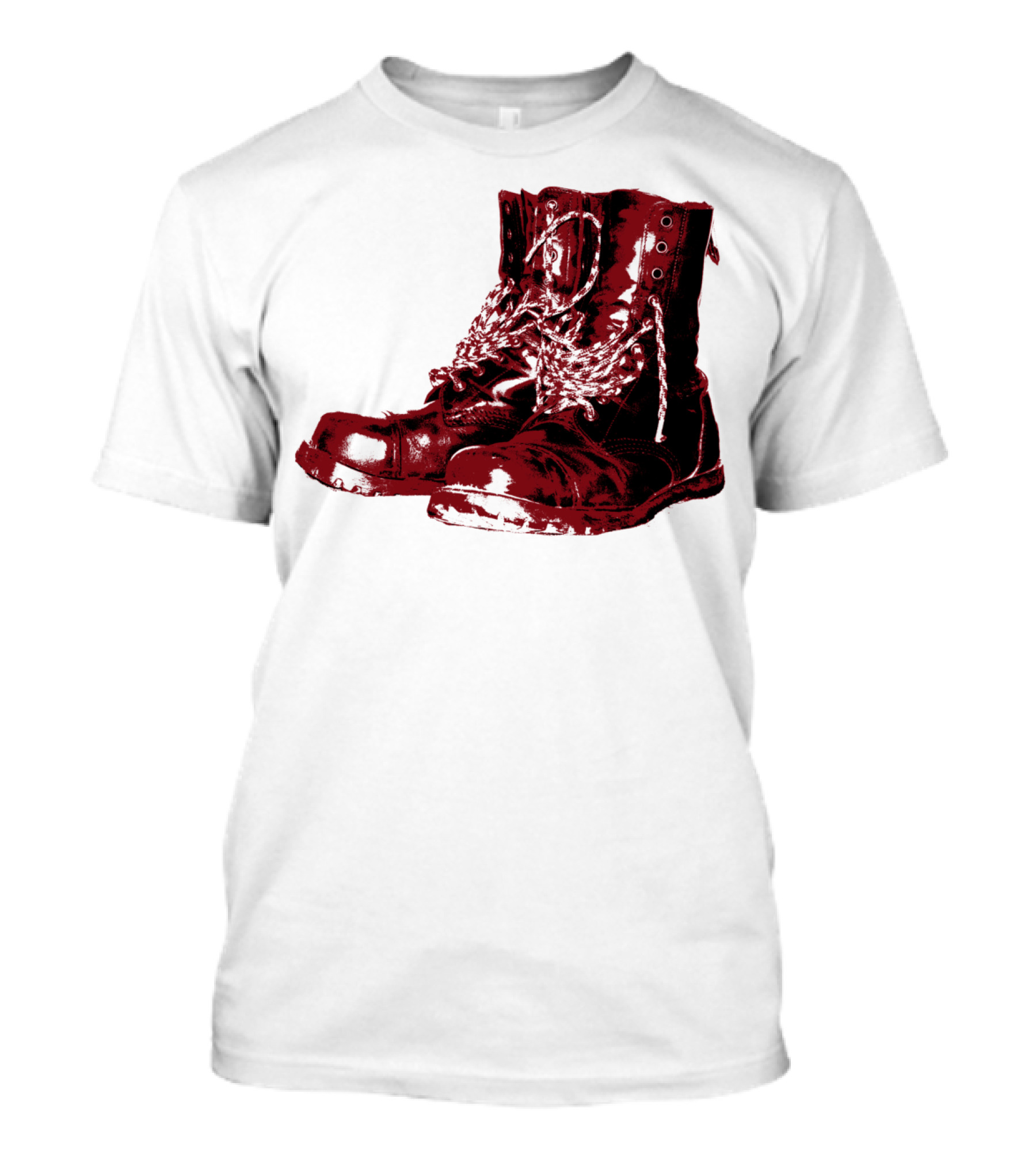 Boots T Red Combat Boots T-Shirt