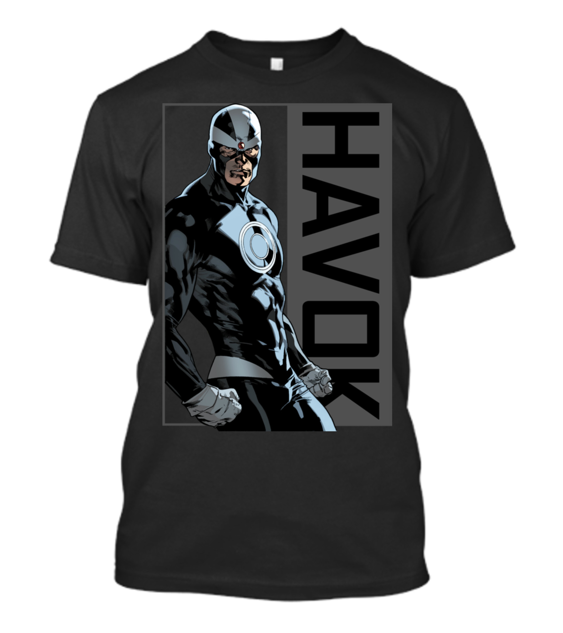 Havok Marvel Comic Character Black Costume Stare T-Shirt