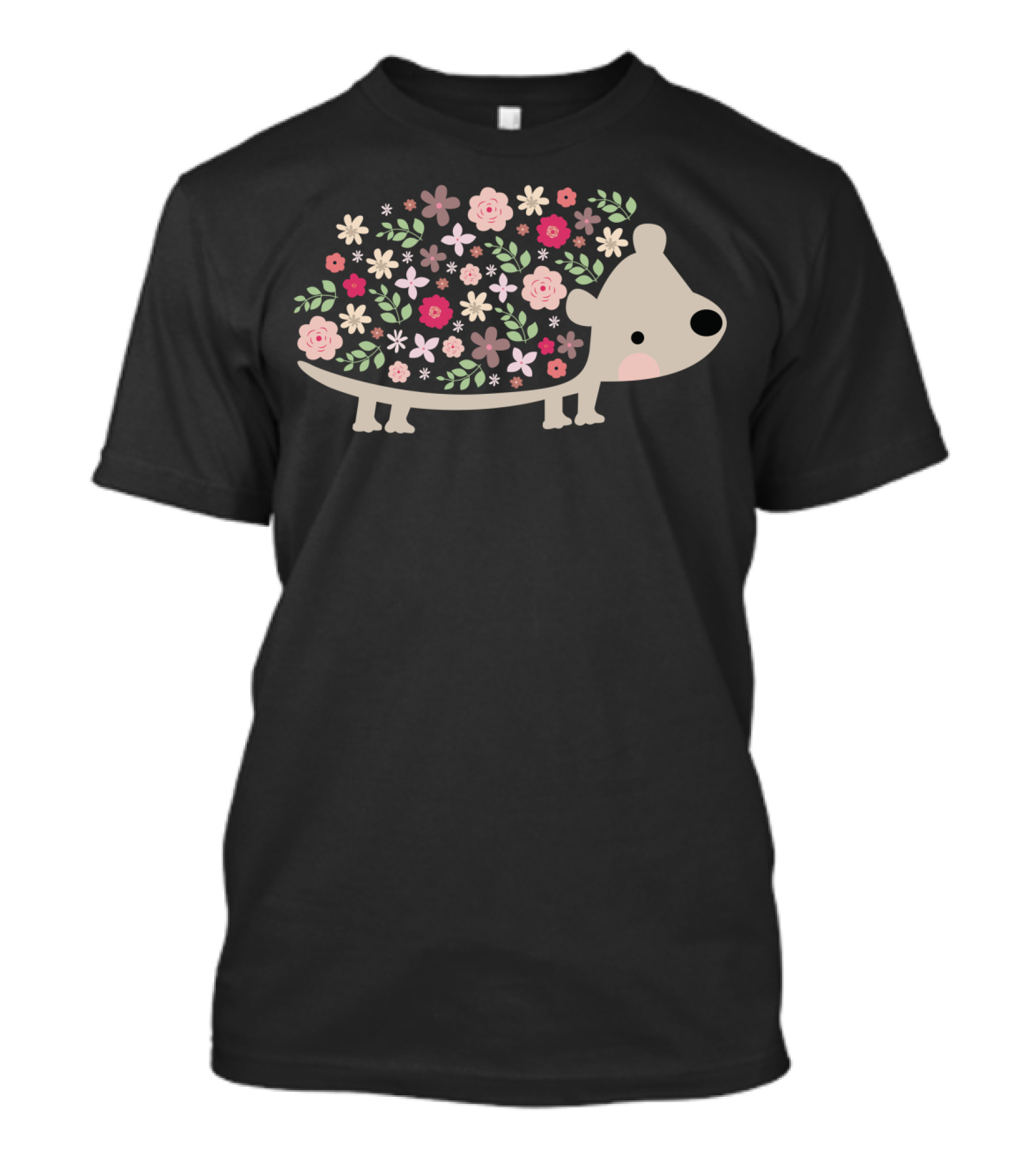 Flower Hedgehog Blossom Garden Aesthetic T-Shirt