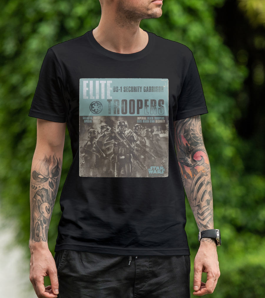 Elite DS-1 Security Garrison Troopers Galactic Empire Special Forces Imperial Death Troopers Star Wars Rogue One T-Shirt
