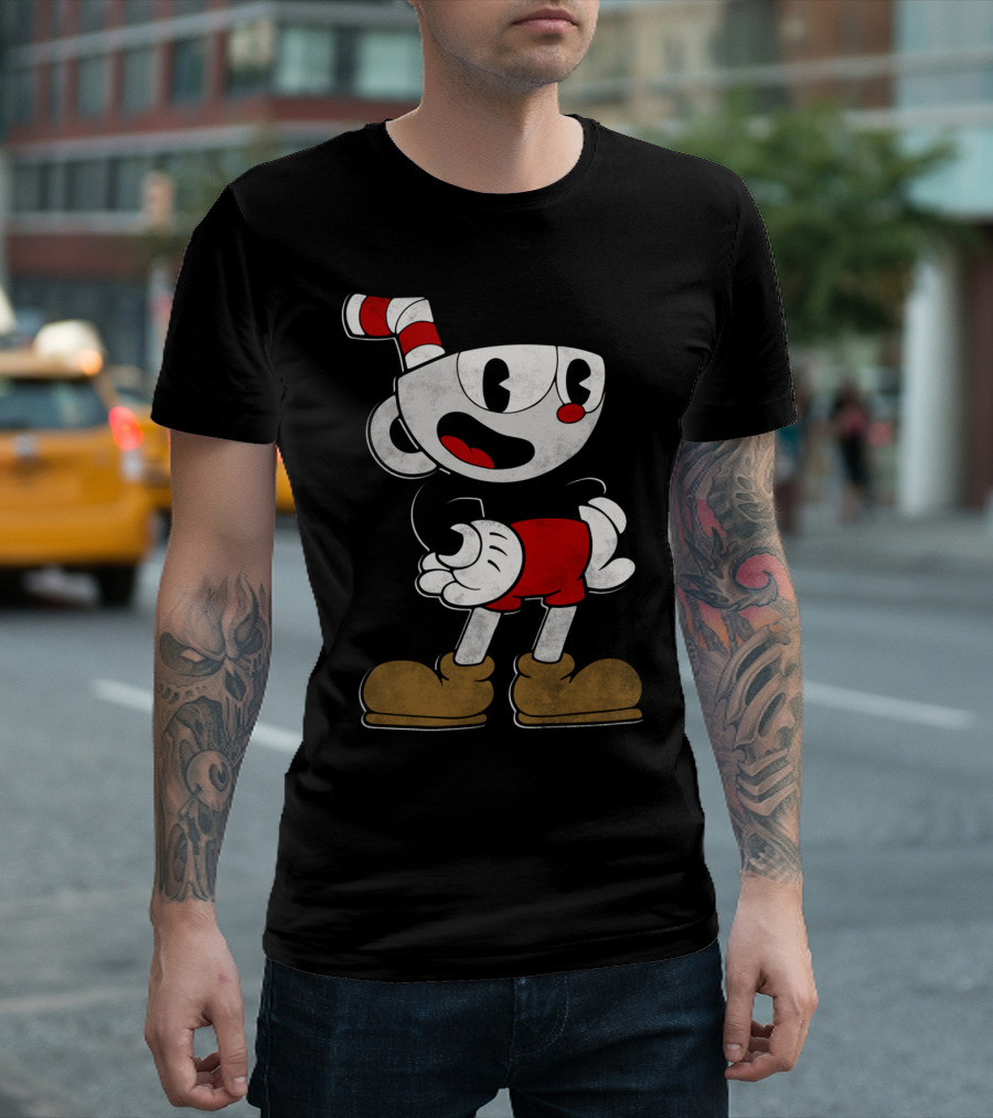 Cuphead Classic Character Standing Pose T-Shirt