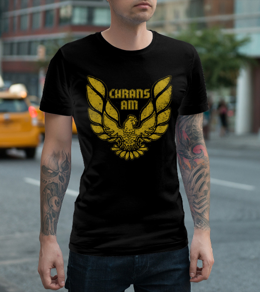 Chrans Am Gold Phoenix Wings Emblem T-Shirt