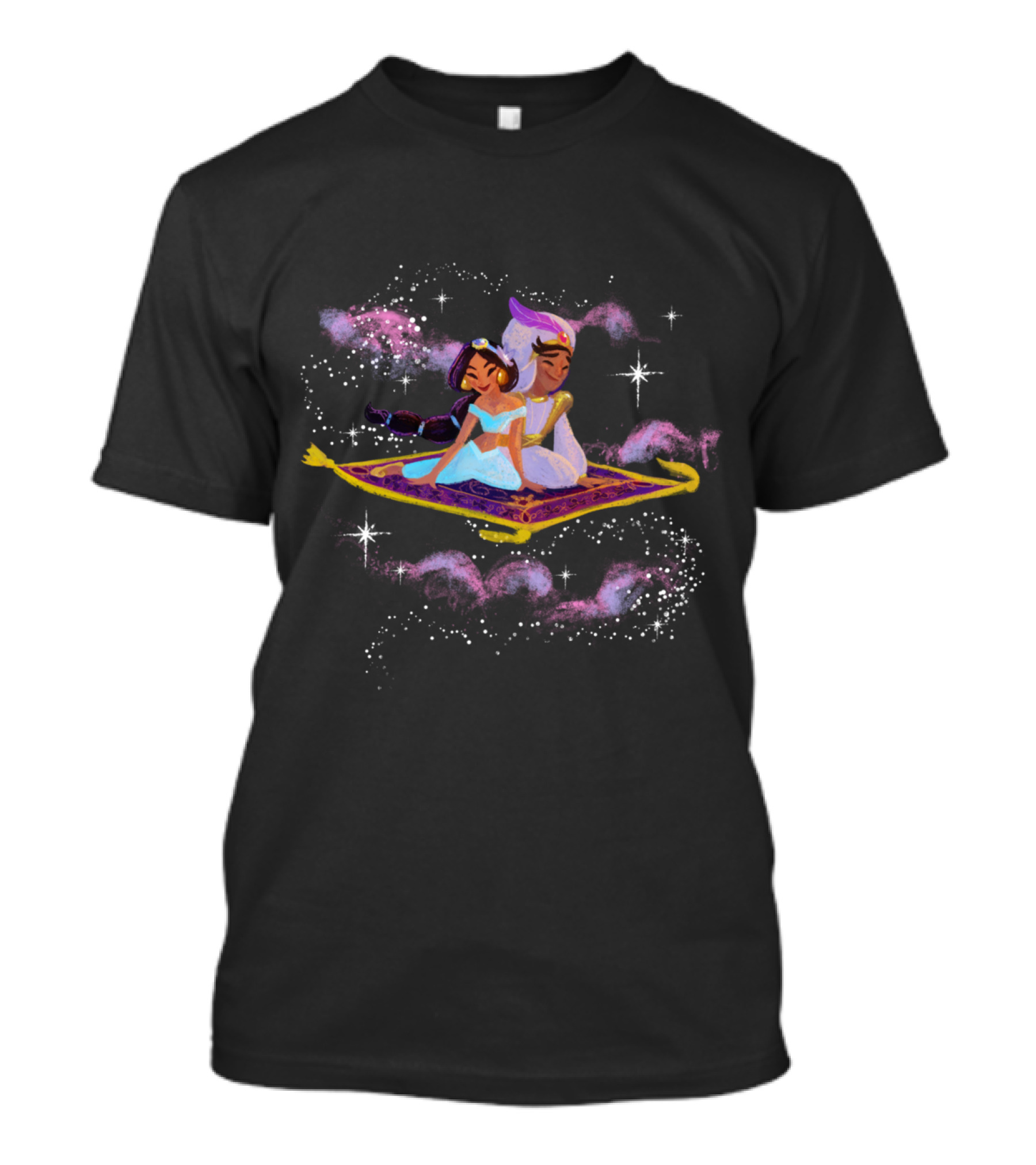 Jasmine And Aladdin Magic Carpet Ride Starry Night Racerb T-Shirt