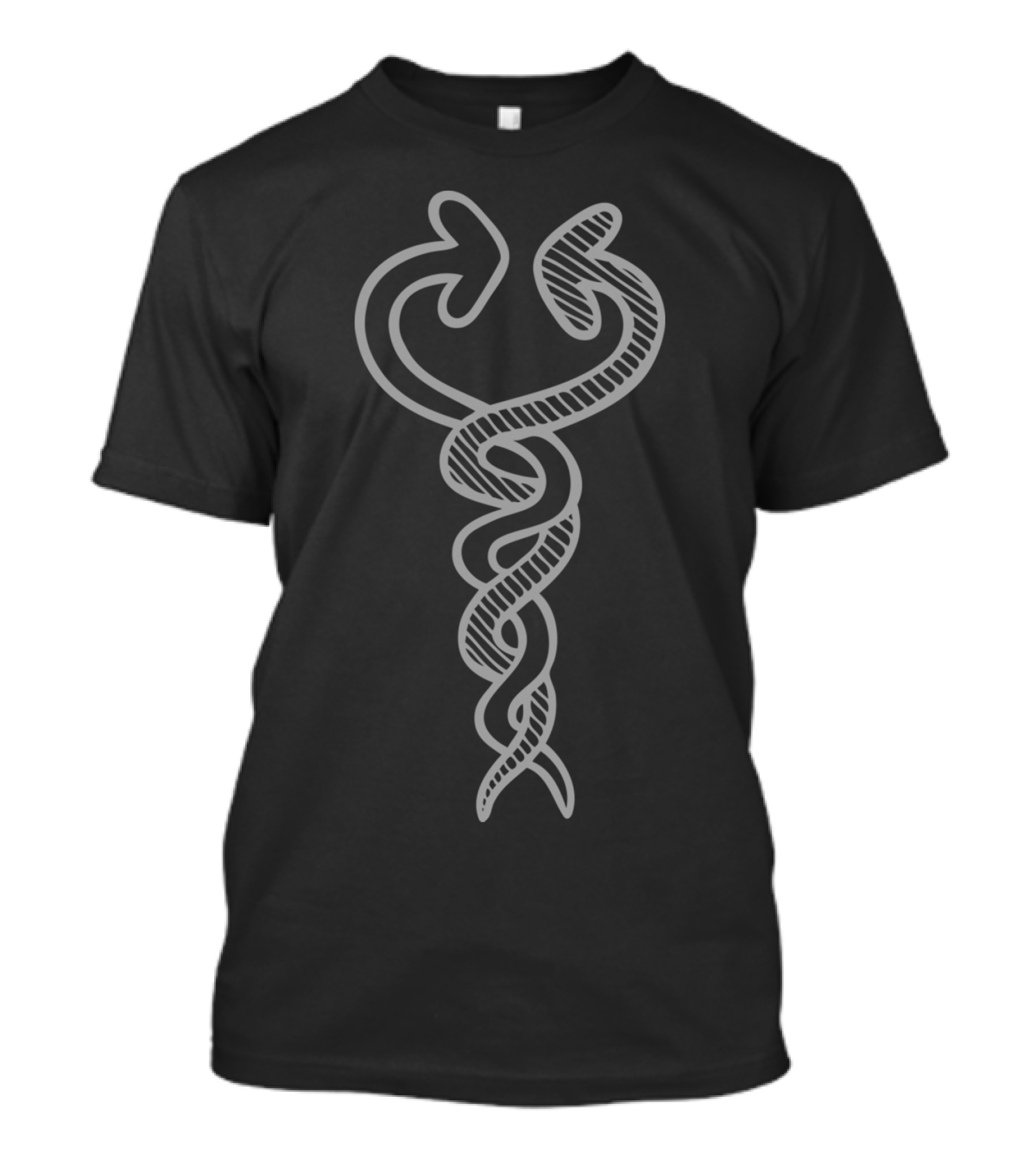 Health Love Double Arrow Heart Caduceus T-Shirt