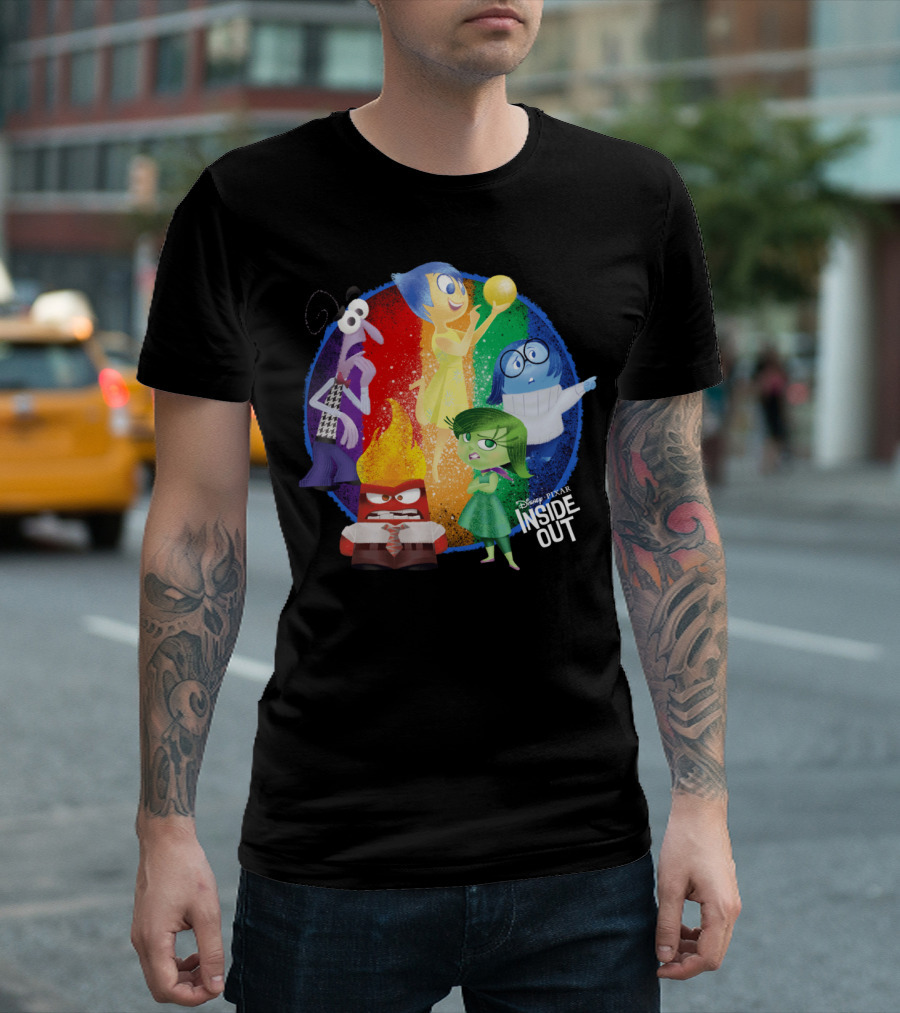 Disney Pixar Inside Out Emotional Characters Group T-Shirt