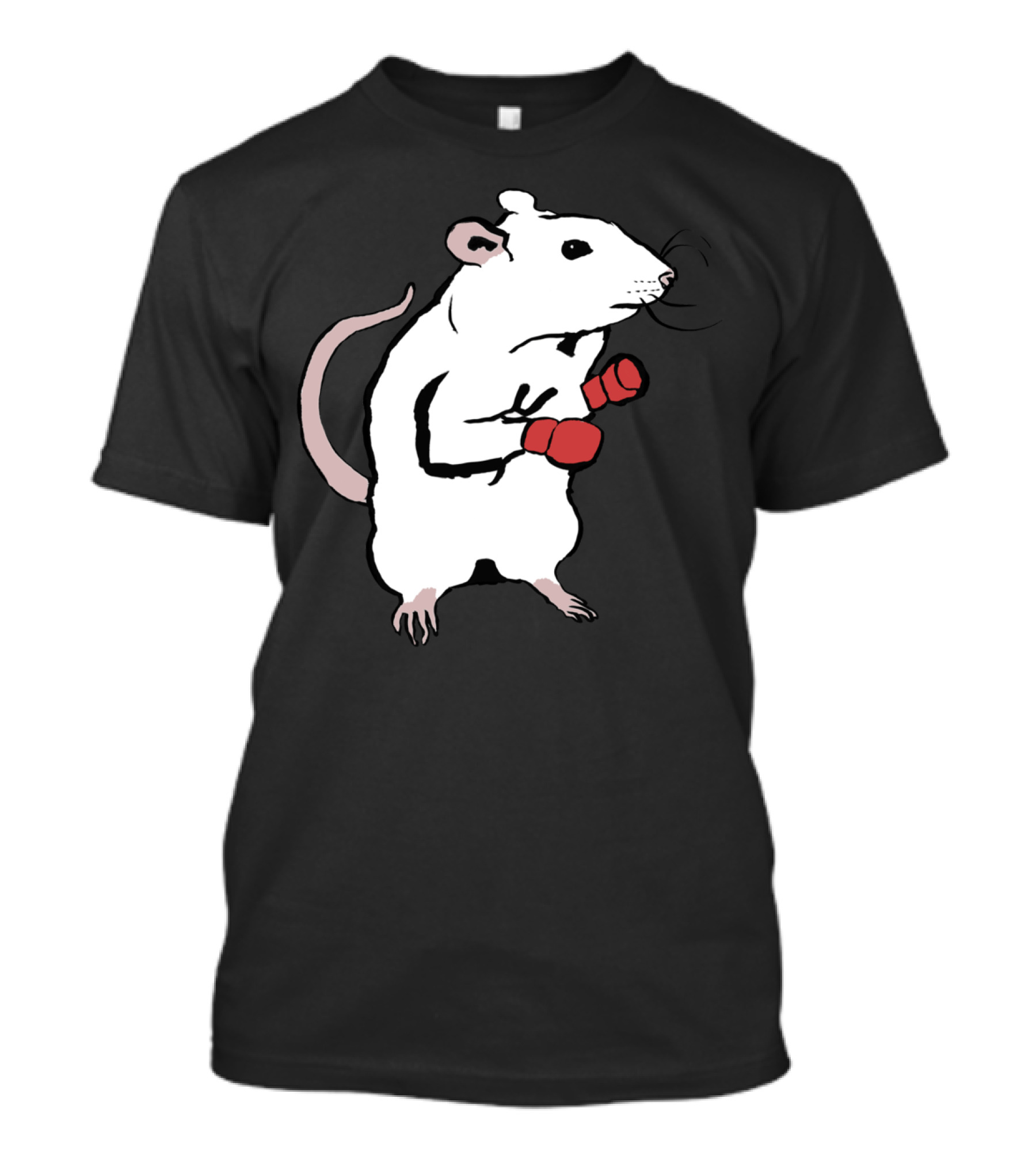 Boxing Rat In Red Gloves T-Shirt