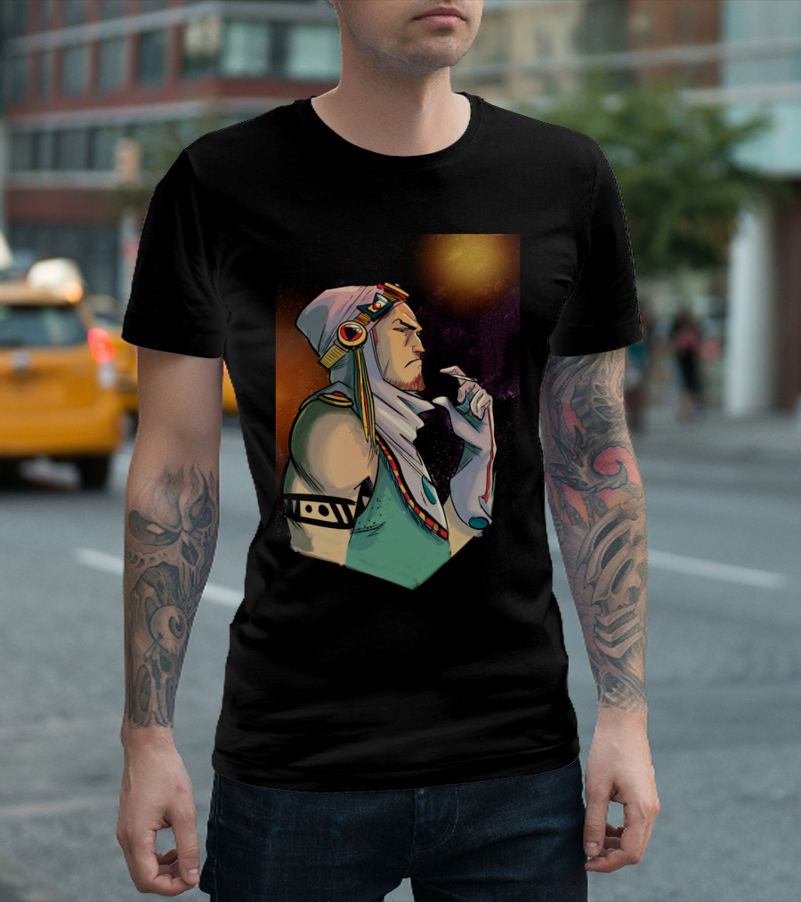 Scifi Man Cosmic Adventure Visionary Character T-Shirt