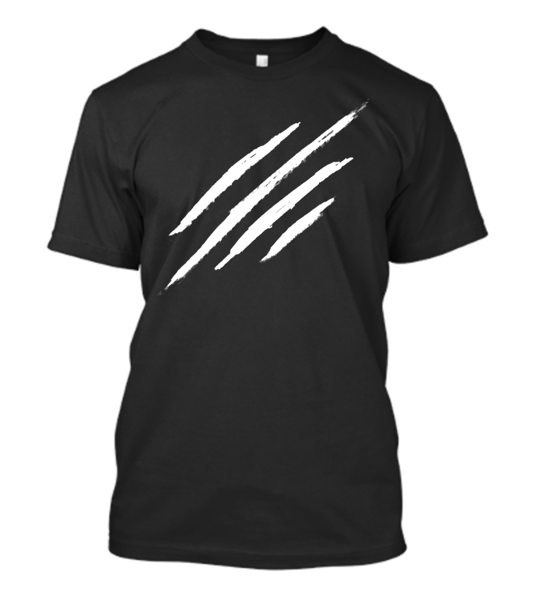 Scratch Claw Marks Distressed Effect T-Shirt