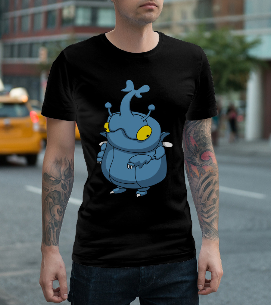 Chubby Heracross Beetle Pokemon Character T-Shirt