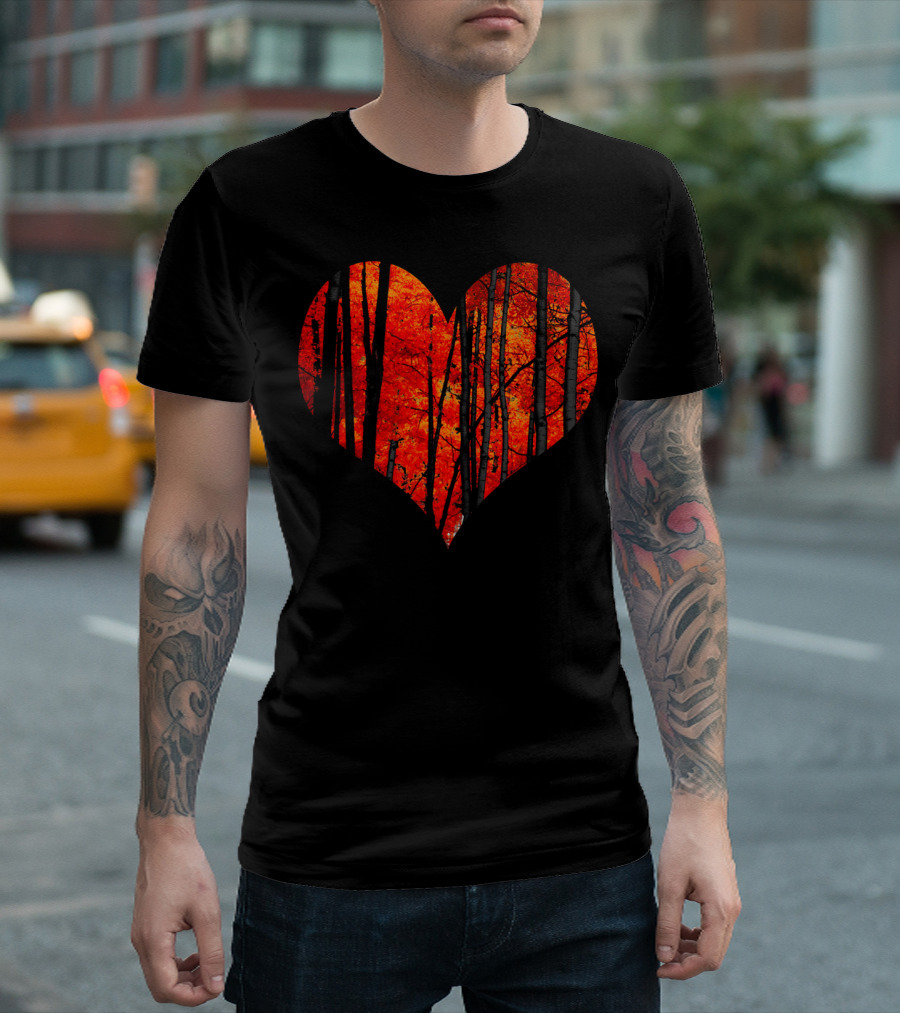 Heart of Aspen Autumn Forest T-Shirt