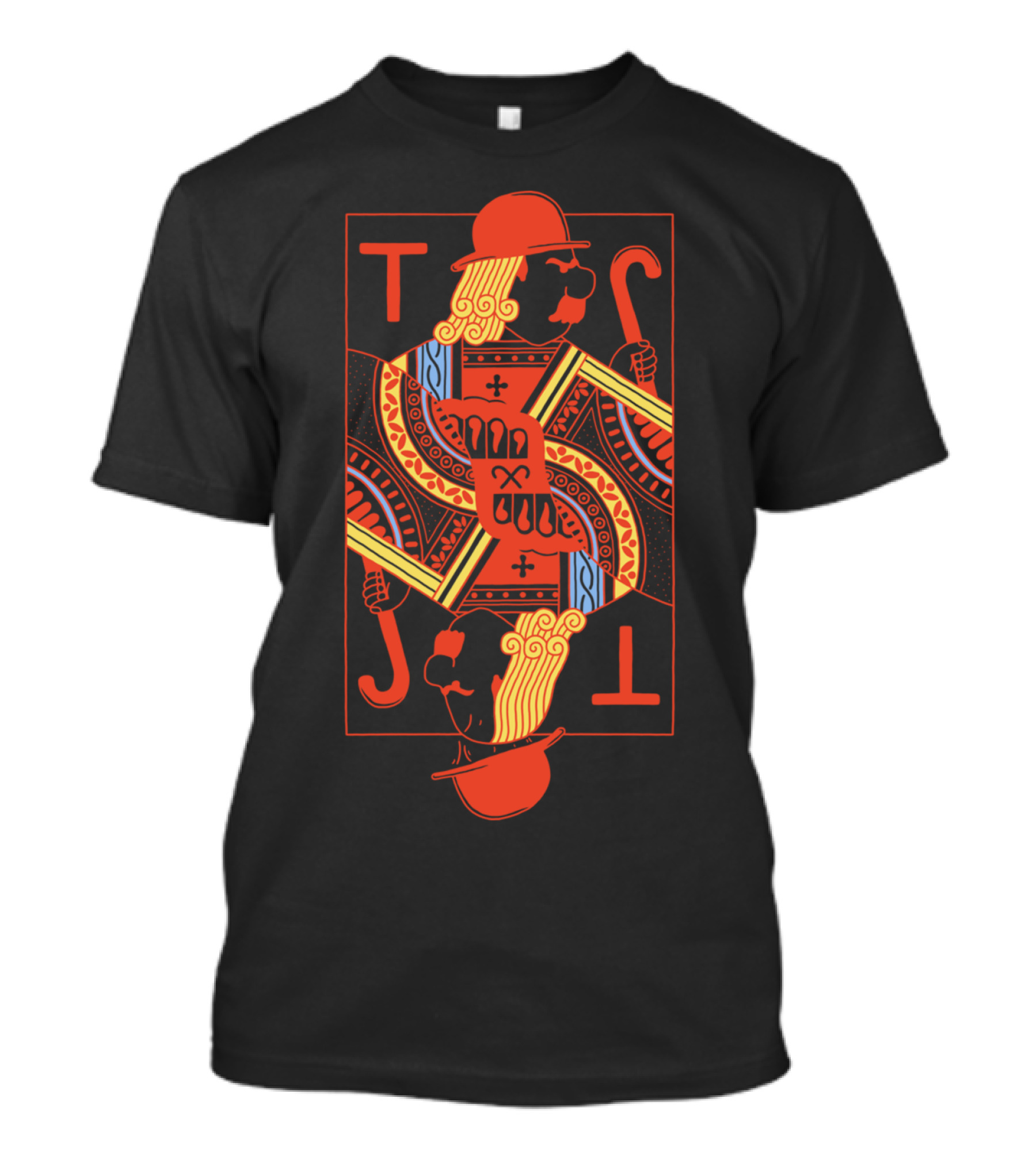 Just Our Luck T Playing Card Motif T-Shirt