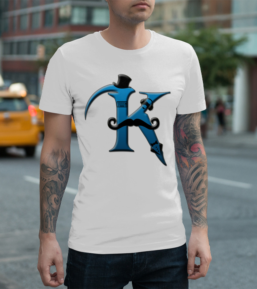 Khaswi K Blue Iconic Gentleman Accessories T-Shirt