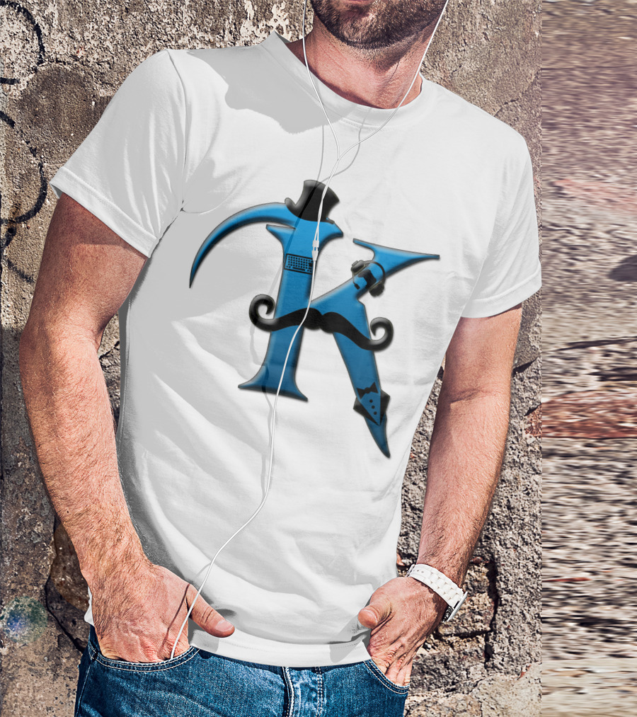 Khaswi K Blue Iconic Gentleman Accessories T-Shirt