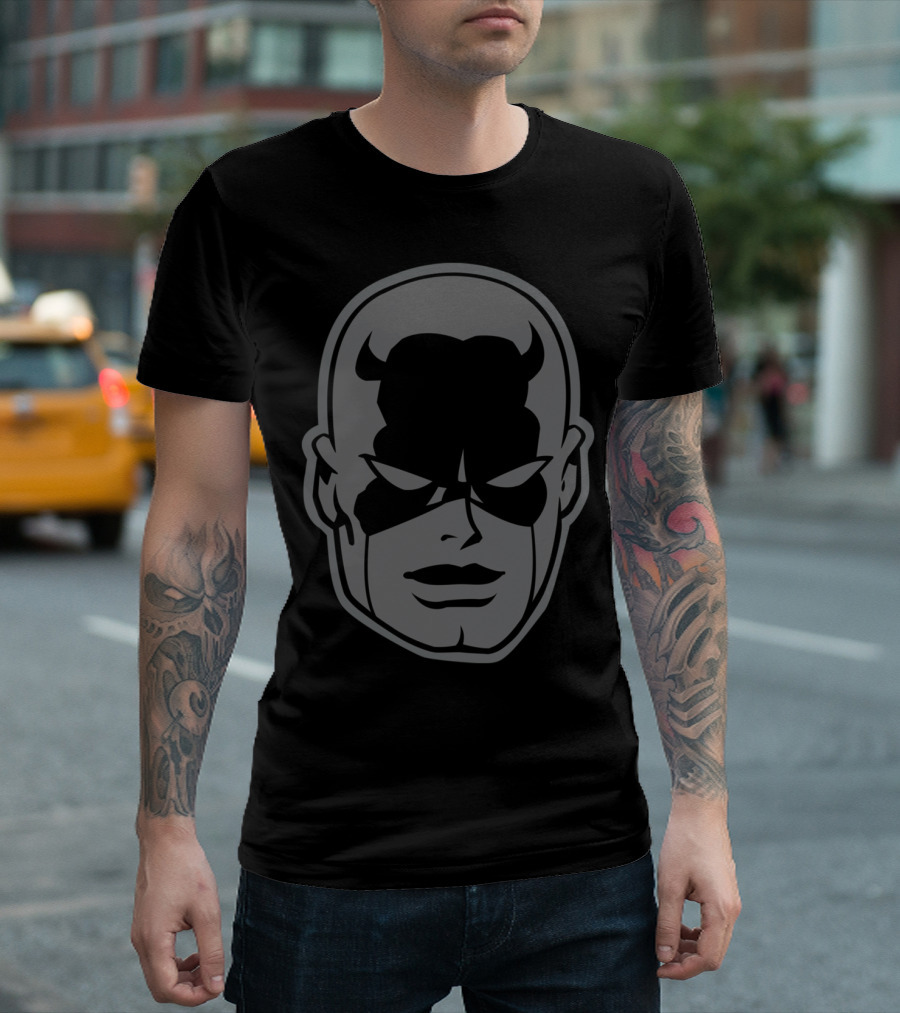 Shadow Face Of Devil Mask Daredevil T-Shirt